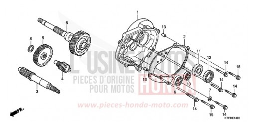 BOITE DE VITESSES SH125RB de 2011